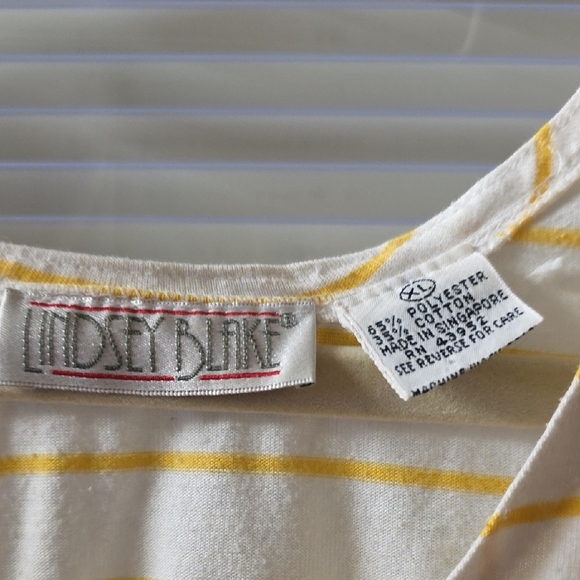 Yellow Striped Button-Front Tank Top - Picture 2 of 3